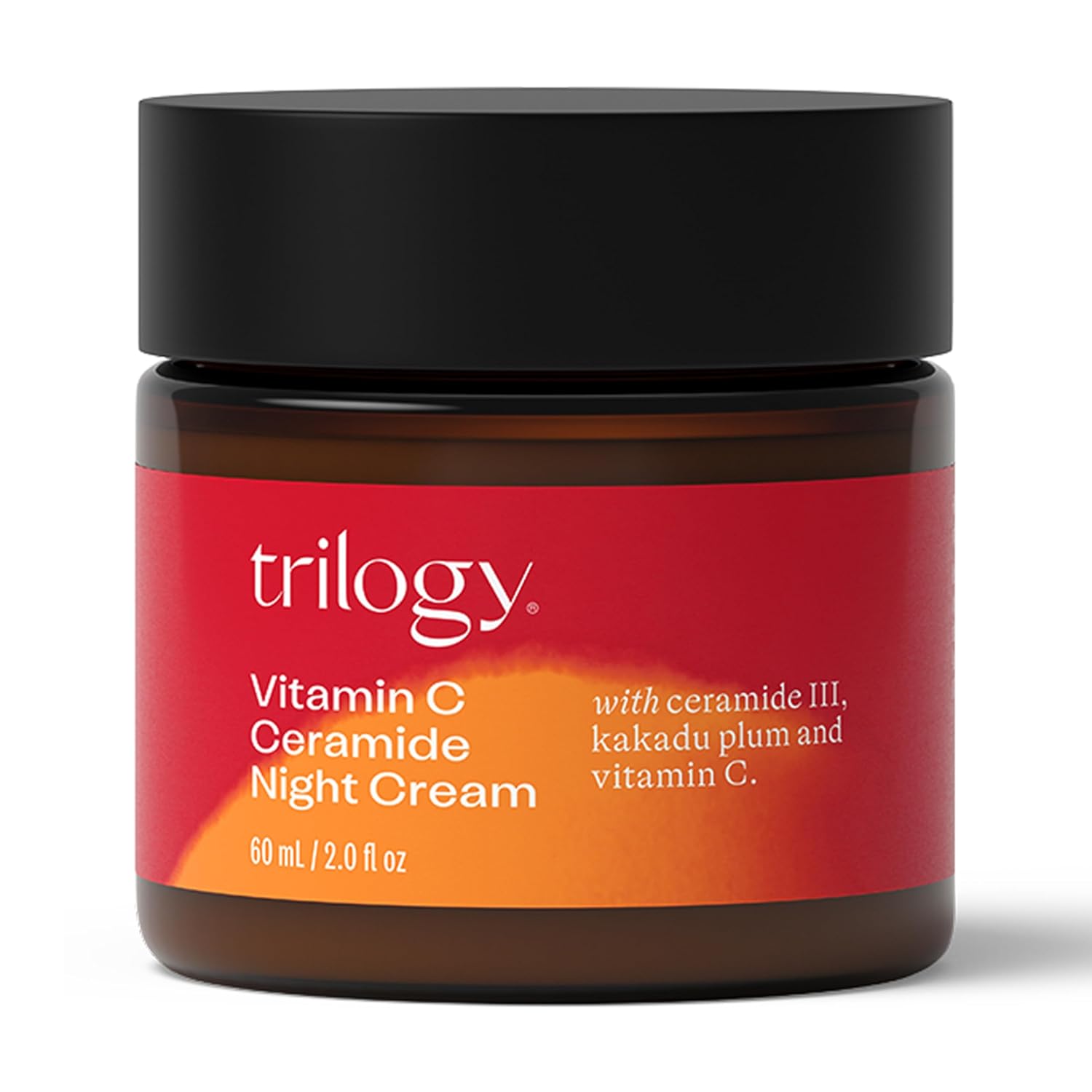 Trilogy Vitamin C Ceramide Night Cream - Hydrate And Brighten Dull Skin, 2 Fl Oz