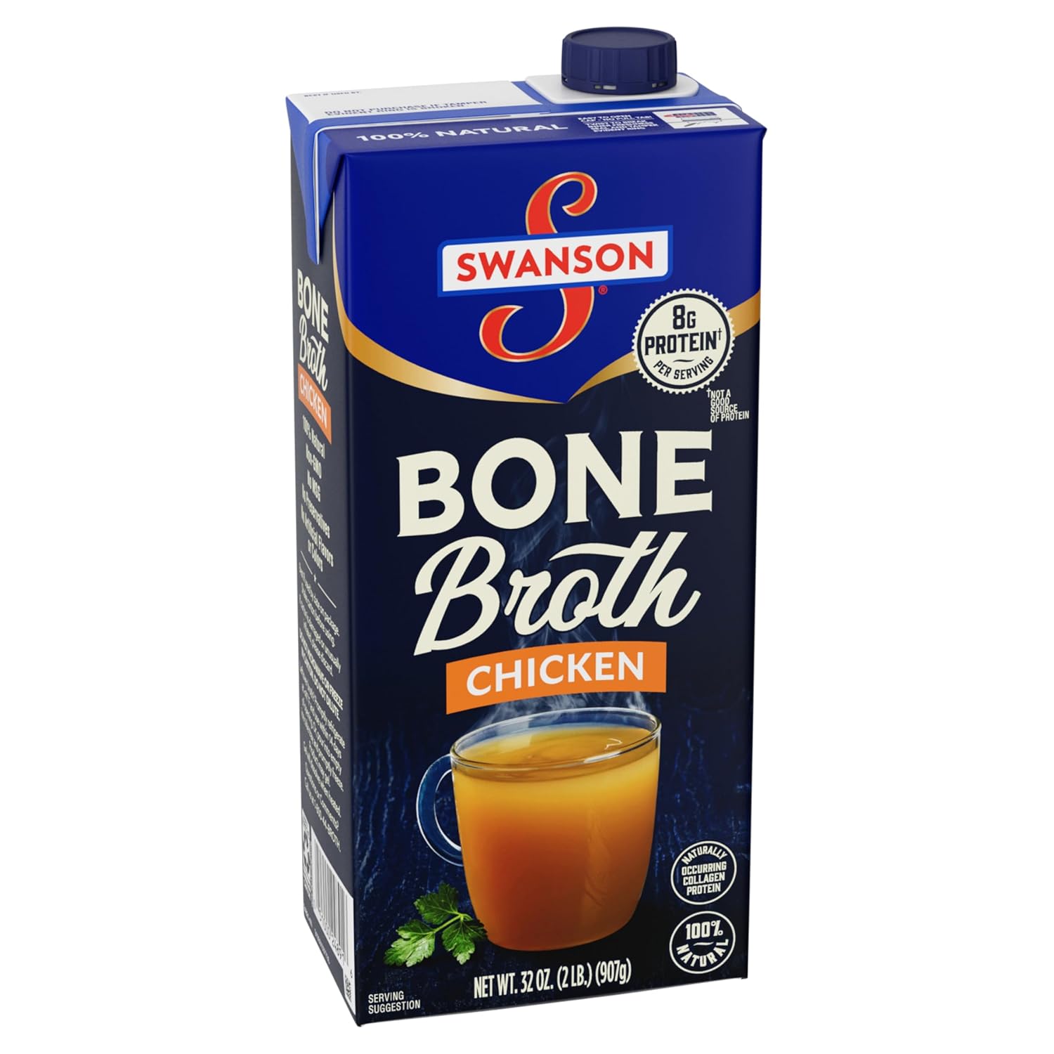 Swanson Chicken Bone Broth, 32 Oz Carton