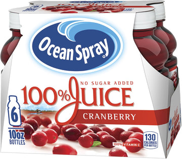 Ocean Spray® 100% Juice Cranberry Juice Blend, 10 Fl Oz, 6 Count (Pack Of 1)