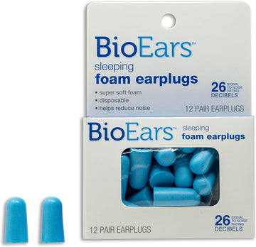 Bioears Foam Earplugs (12 Pairs)