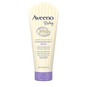 Aveeno Baby Calming Comfort Moisturizing Lotion with Lavender, Vanilla and Natural Oatmeal, 8 fl. oz