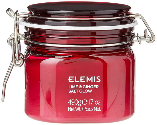 Elemis Lime And Ginger Salt Glow | Invigorating Mineral-Rich Salt Scrub Helps To Lock In Moisture And Exfoliates, Smoothes And Softens The Skin | 17 Ounce (Pack Of 1)