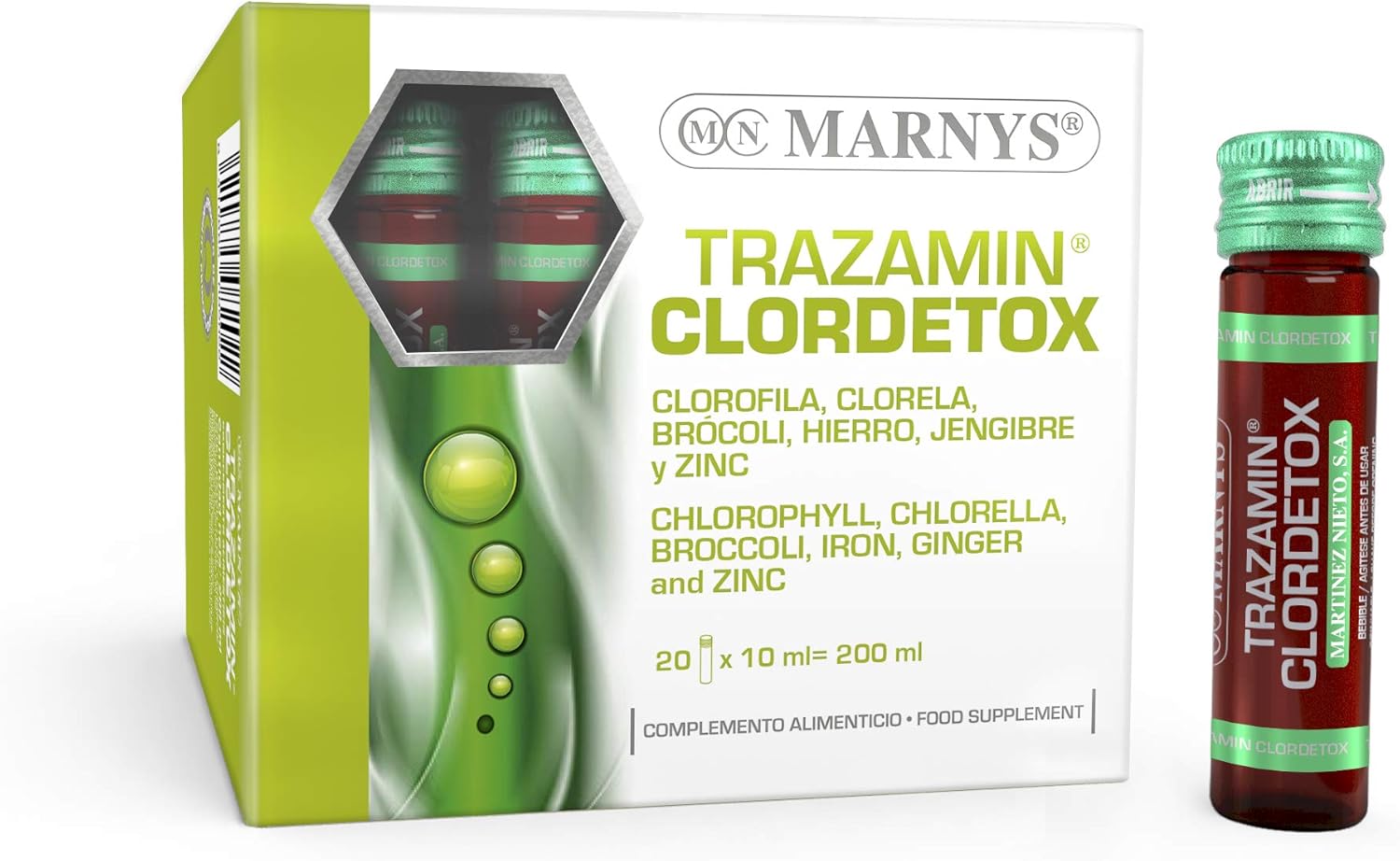 Marnys Trazamin Clordetox 20 Viales X 11Ml