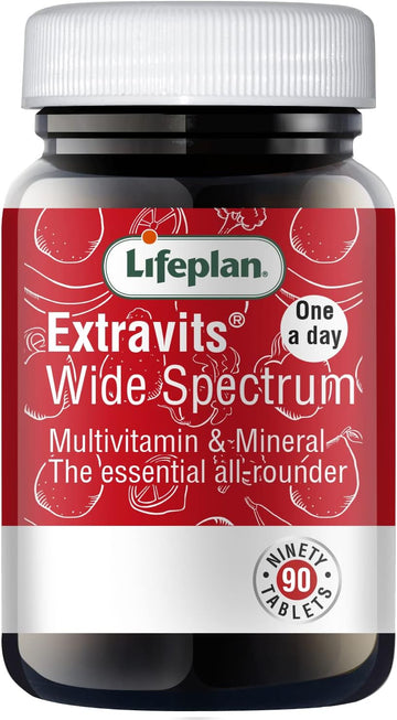 Lifeplan Extravits Wide Spectrum Adult Daily Multivitamin (90 Tablets) — Essential Vitamins And Minerals Complex