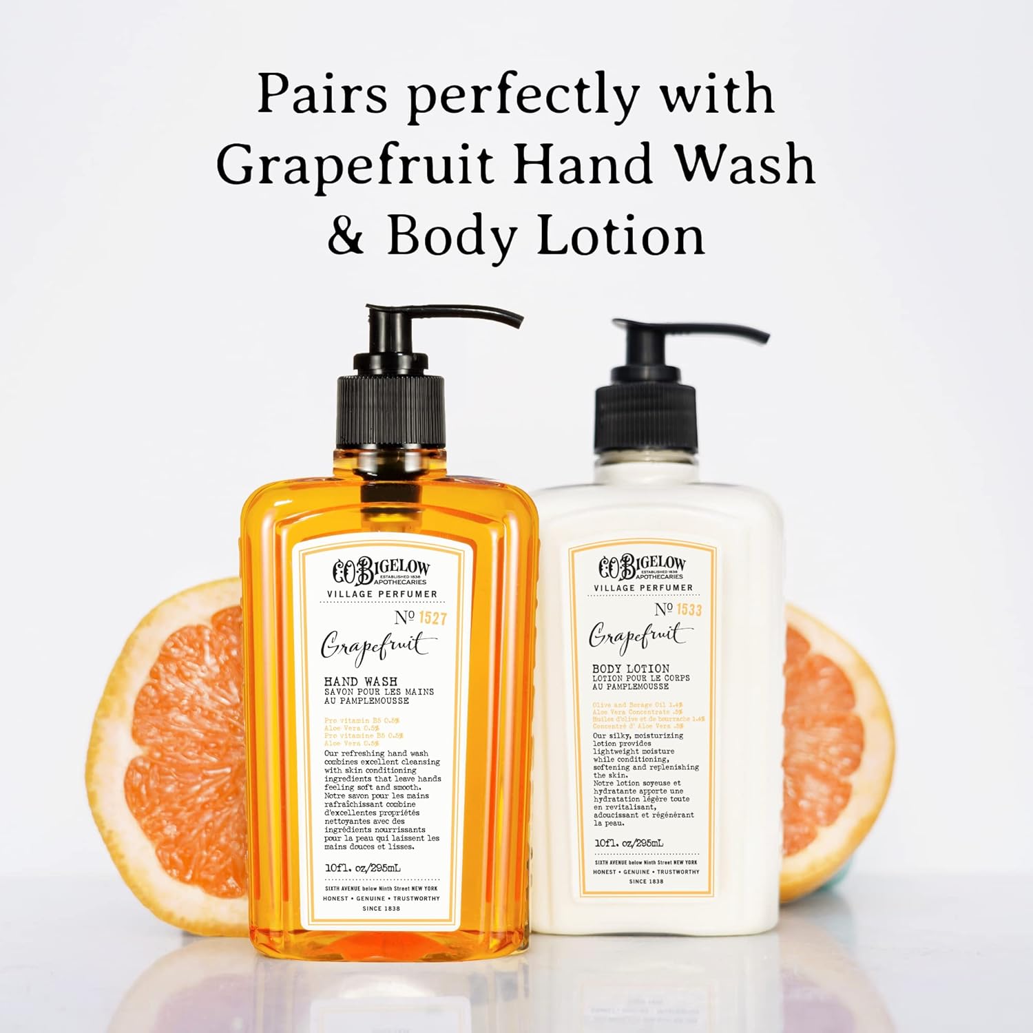 C.O. Bigelow Grapefruit Body Cleanser, Village Perfumer Moisturizing Body Wash For Men & Women With Aloe Vera, Sodium Pca, And Glycerin, 10 Fl Oz : Bath And Shower Gels : Beauty & Personal Care