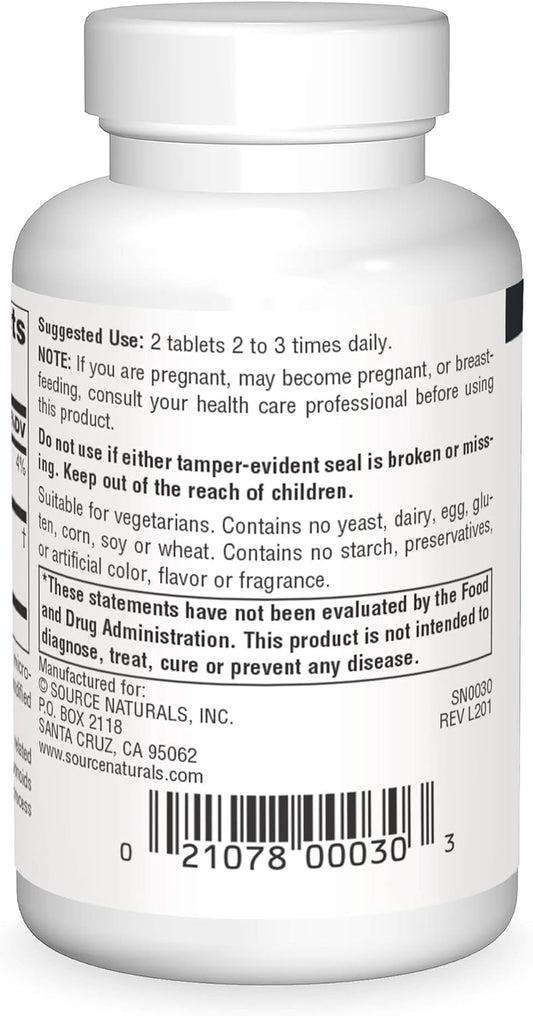 Source Naturals Bilberry Extract 50Mg, 120 Tablets