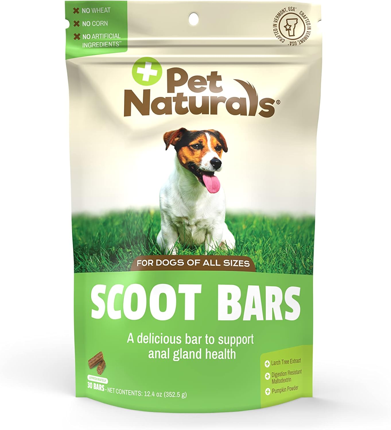 Pet Naturals Scoot Bars For Dogs, Digestive Support, Duck Flavor 30 Count
