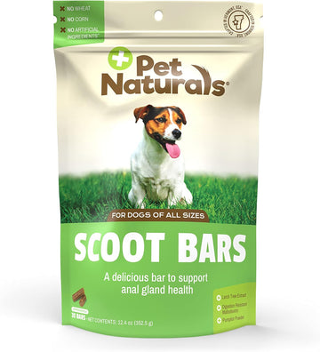 Pet Naturals Scoot Bars For Dogs, Digestive Support, Duck Flavor 30 Count