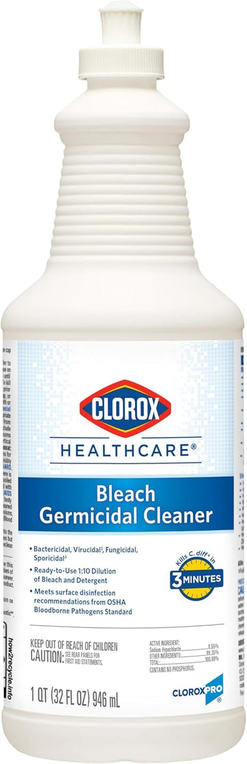 Clorox Healthcare Bleach Germicidal Cleaner Pull-Top, 32 Fl Oz (Package May Vary)