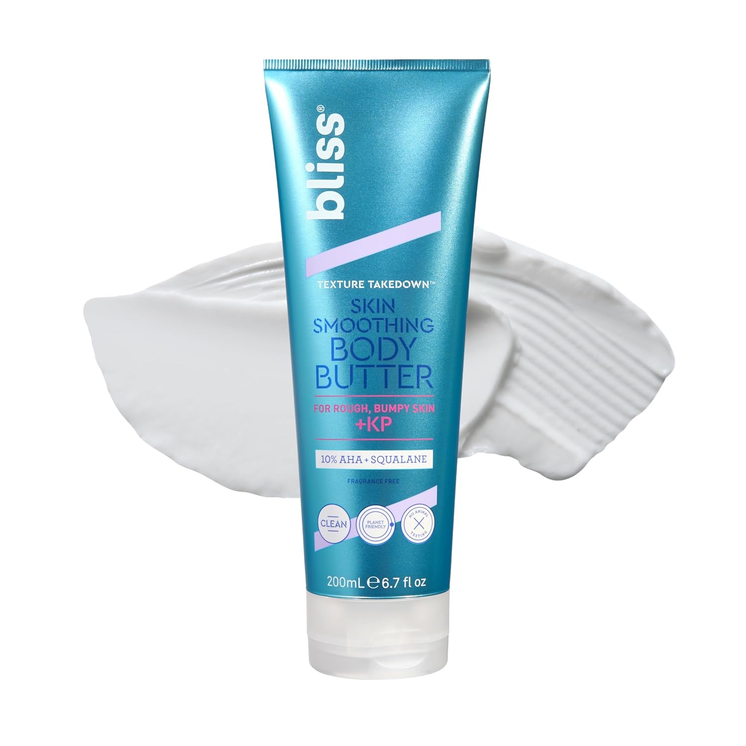 Bliss Fragrance Free Hydrating Body Mositurizer Duo: Naked Body Butter Unscented and Texture Takedown Skin Smoothing Lotion- Keratosis Pilaris KP- For Rough Bummpy Skin : Beauty & Personal Care