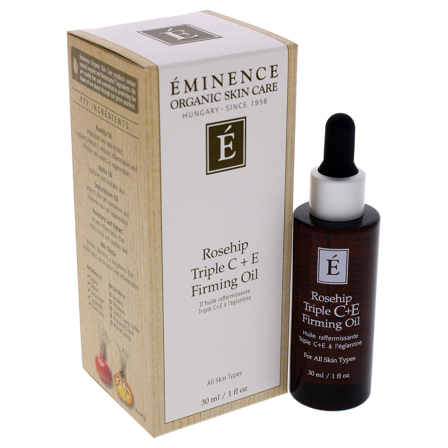 Eminence Rosehip Triple C+E Firming Oil 1 Oz. : Beauty & Personal Care