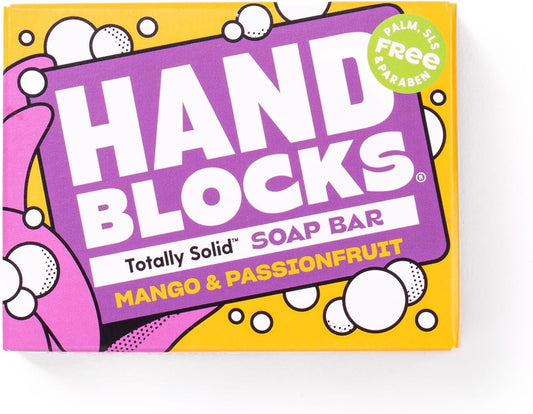 Hand Blocks: Mango & Passionfruit - Cold Processed Natural Soap Bars - Plastic, Palm, Sls, Sles & Paraben Free