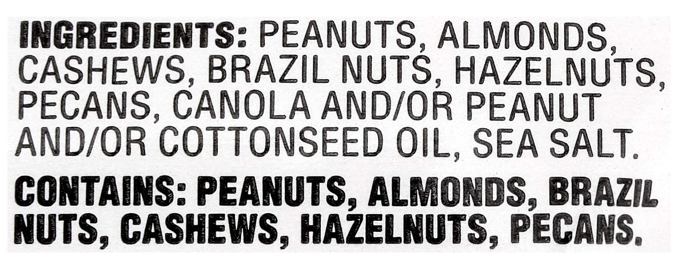 Amazon Brand - Happy Belly Roasted and Salted Mixed Nuts with Peanuts, 2.75 pound (Pack of 1)