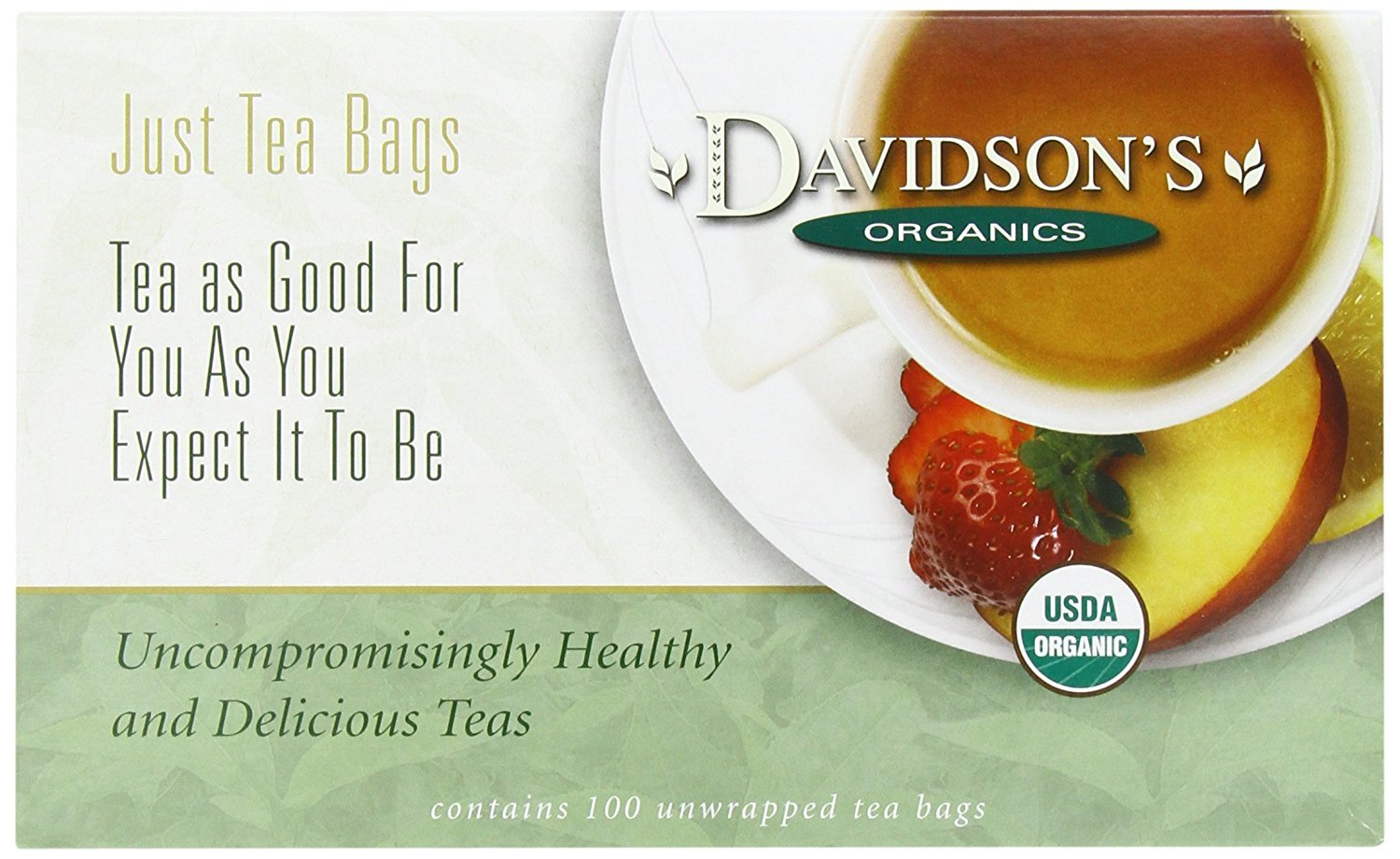 Davidson'S Organics, French Vanilla, 100-Count Unwrapped Tea Bags