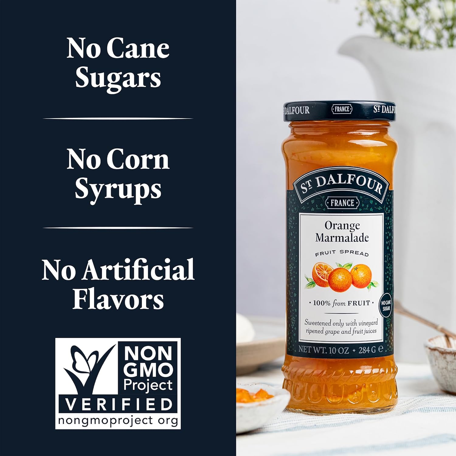 St. Dalfour Fig Royale Mini Jar 1 Oz & Blueberry 10 Oz Bundle - 100% From Fruit, No Artificial Ingredients, Non-Gmo, No Cane Sugars, All Natural : Grocery & Gourmet Food