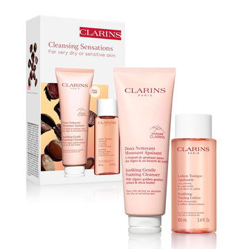 Clarins Soothing Gentle Foaming Face Cleanser | Cleanses, Soothes, And Comforts | Contains Nourishing Shea Butter | Soap-Free| Sls-Free| Very Dry Or Sensitive Skin Types