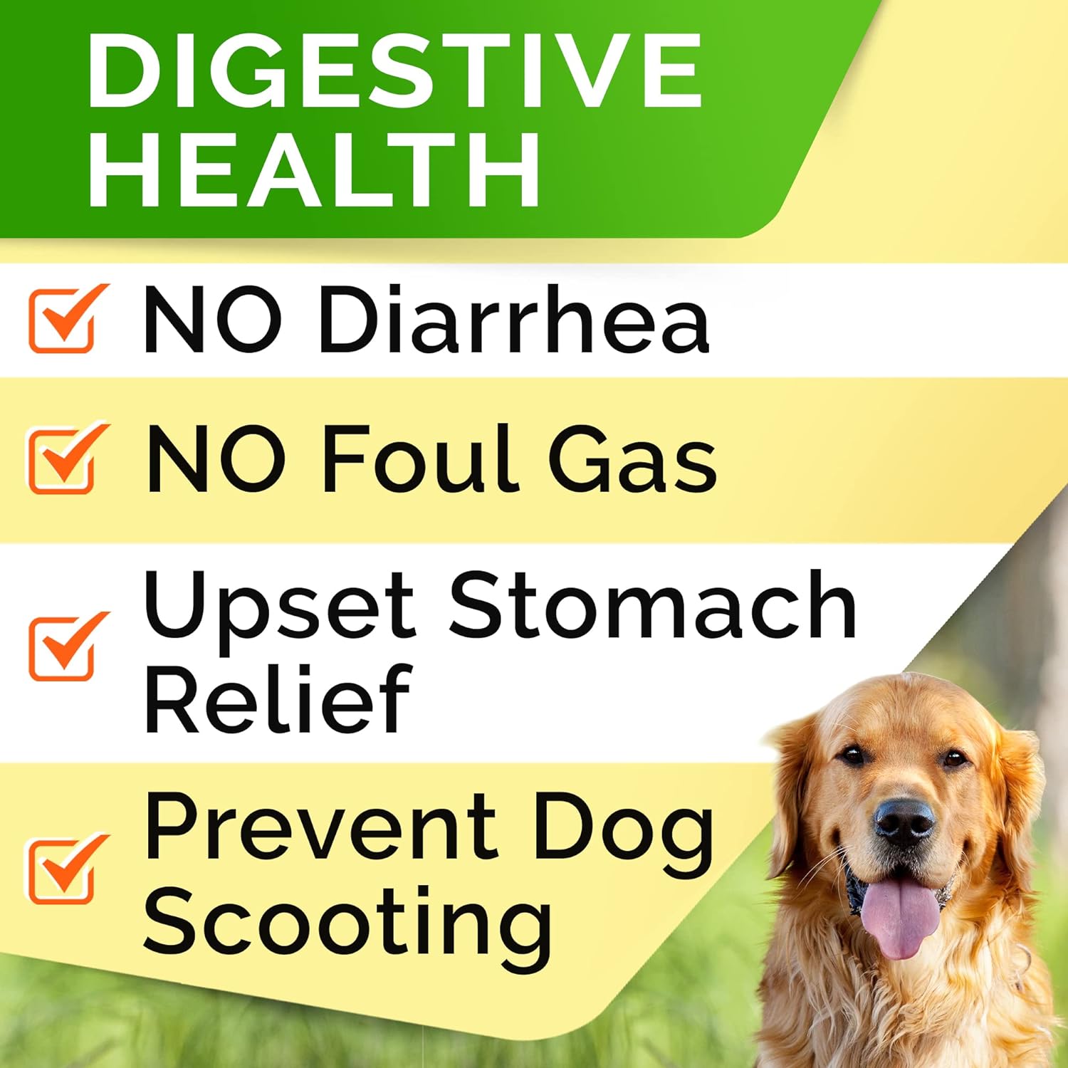 StrellaLab Dog Probiotics Treats for Picky Eaters - Digestive Enzymes + Prebiotics - Chewable Fiber Supplement - Allergy, Diarrhea, Gas, Constipation, Upset Stomach Relief - Improve Digestion&Immunity : Pet Supplies