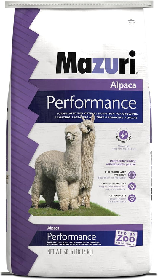 Mazuri | Alpaca Performance | 40 Pound (40 Lb.) Bag