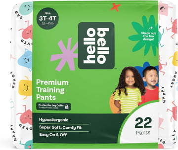 Hello Bello Training Pants 3T-4T, All About Feelings Design, 22Ct Jumbo Pack