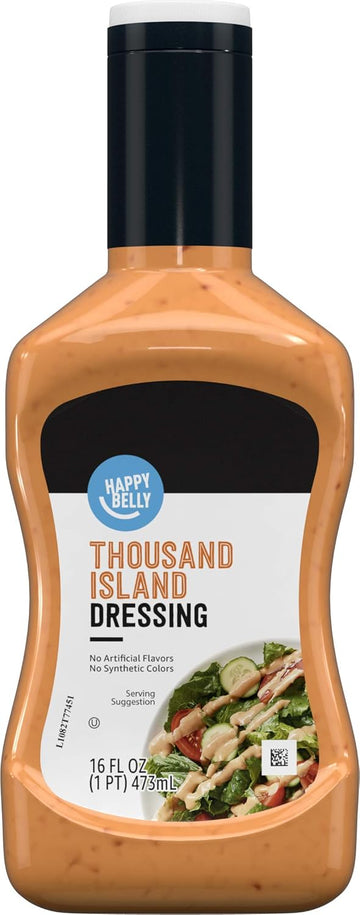 Amazon Brand - Happy Belly Thousand Island Dressing, 16 Fl Oz (Pack Of 1)