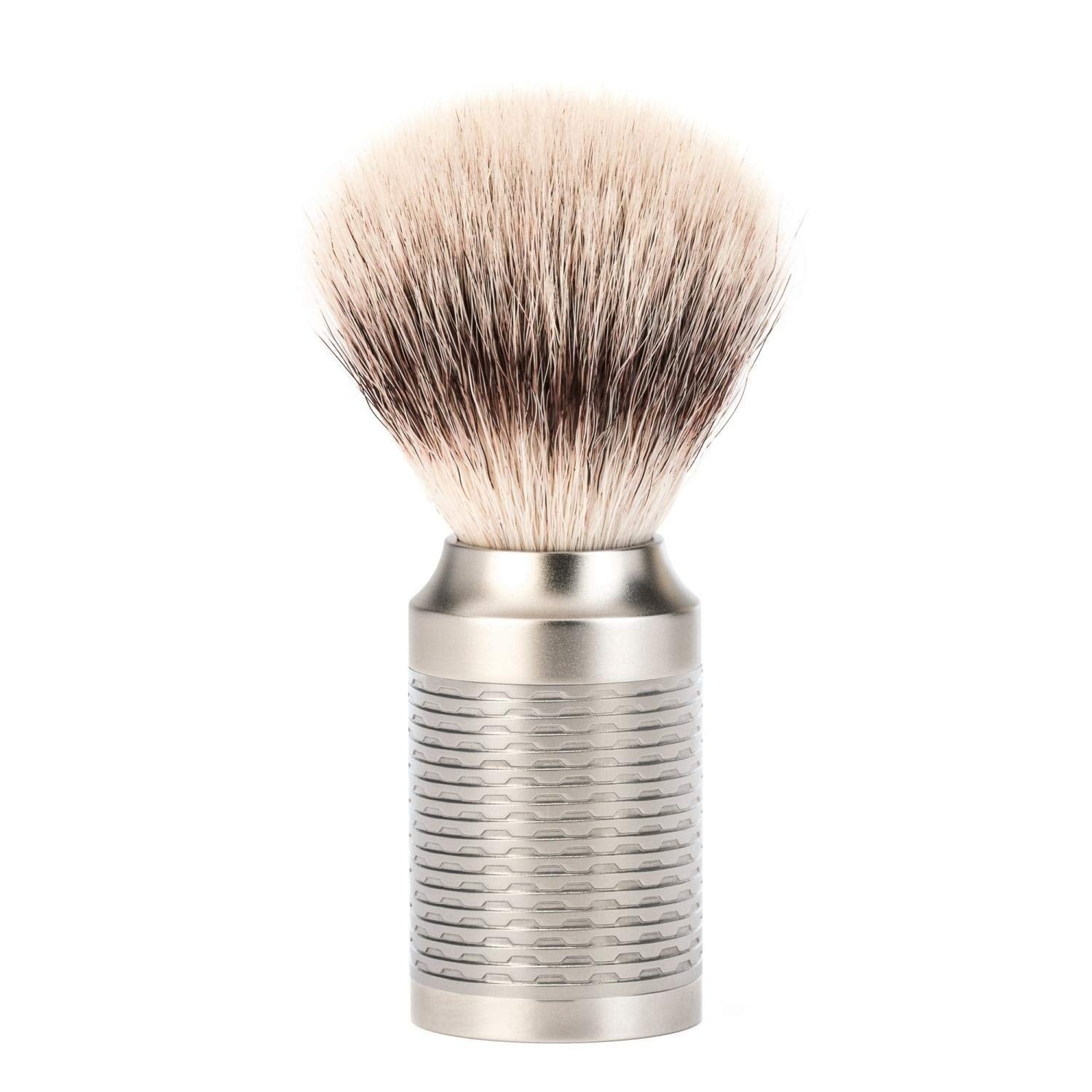 Mühle Rocca Pure Matt Stainless Steel Silvertip Fibre Shaving Brush : Beauty & Personal Care