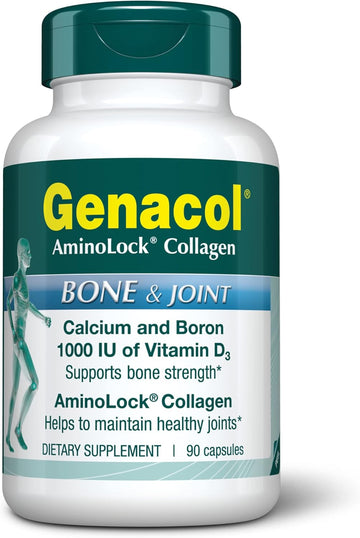 Genacol Collagen And Calcium, Boron, Magnesium & Vitamin D3 For Bone Health Joint Support Supplement Bone & Joint 90 Capsules