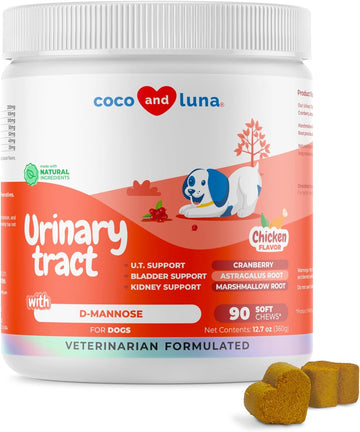 Cranberry for Dogs - 90 Soft Chews - Urinary Tract Support, Bladder Support for Dogs, Dog UTI, Bladder Stones, Dog Incontinence Support, Cranberry Supplement for Dogs (Soft Chew)