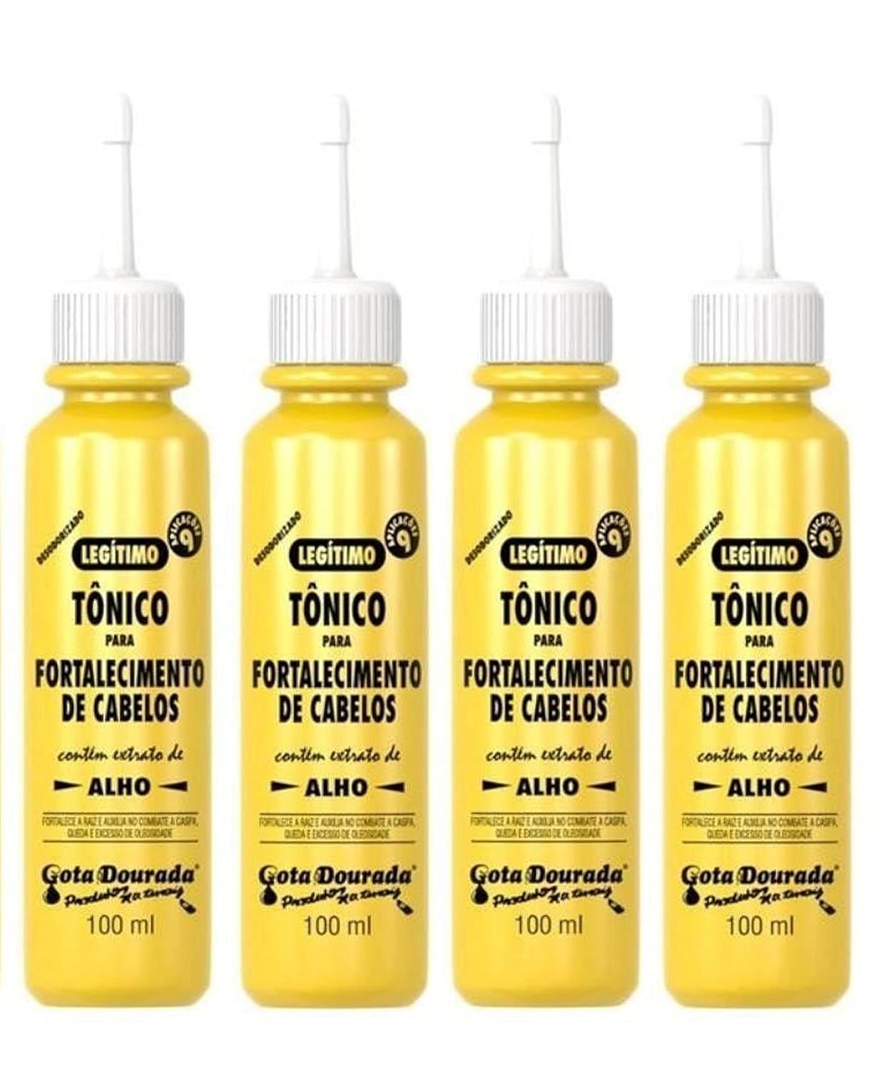 Tonico Para Fortalecimento De Cabelos (Hair Tonic With Garlic Extract) 30Ml Pack04