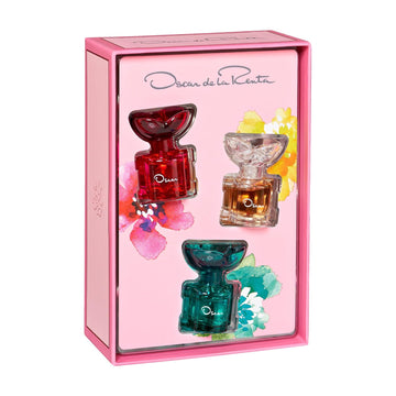 Oscar De La Renta Mini Perfume Spray Trio Gift Set For Women - Esprit D'Oscar 0.25 Fl. Oz., Oscar Collection Rose 0.25 Fl. Oz., & Oscar Collection Jasmine 0.25 Fl. Oz