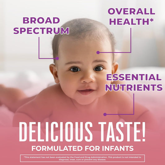 Maryruth Organics Multivitamin & Multimineral With Iron For Infants | Usda Organic | Sugar Free | Liquid Vitamins For Babies 6-12 Months | Immune Support & Overall Wellness | Vegan | Non-Gmo | 2 Fl Oz