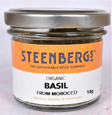 Steenbergs Organic Basil Dried Herb Standard Jar - 14G