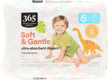 365 By Whole Foods Market, Size 6 Diapers, 20 Count