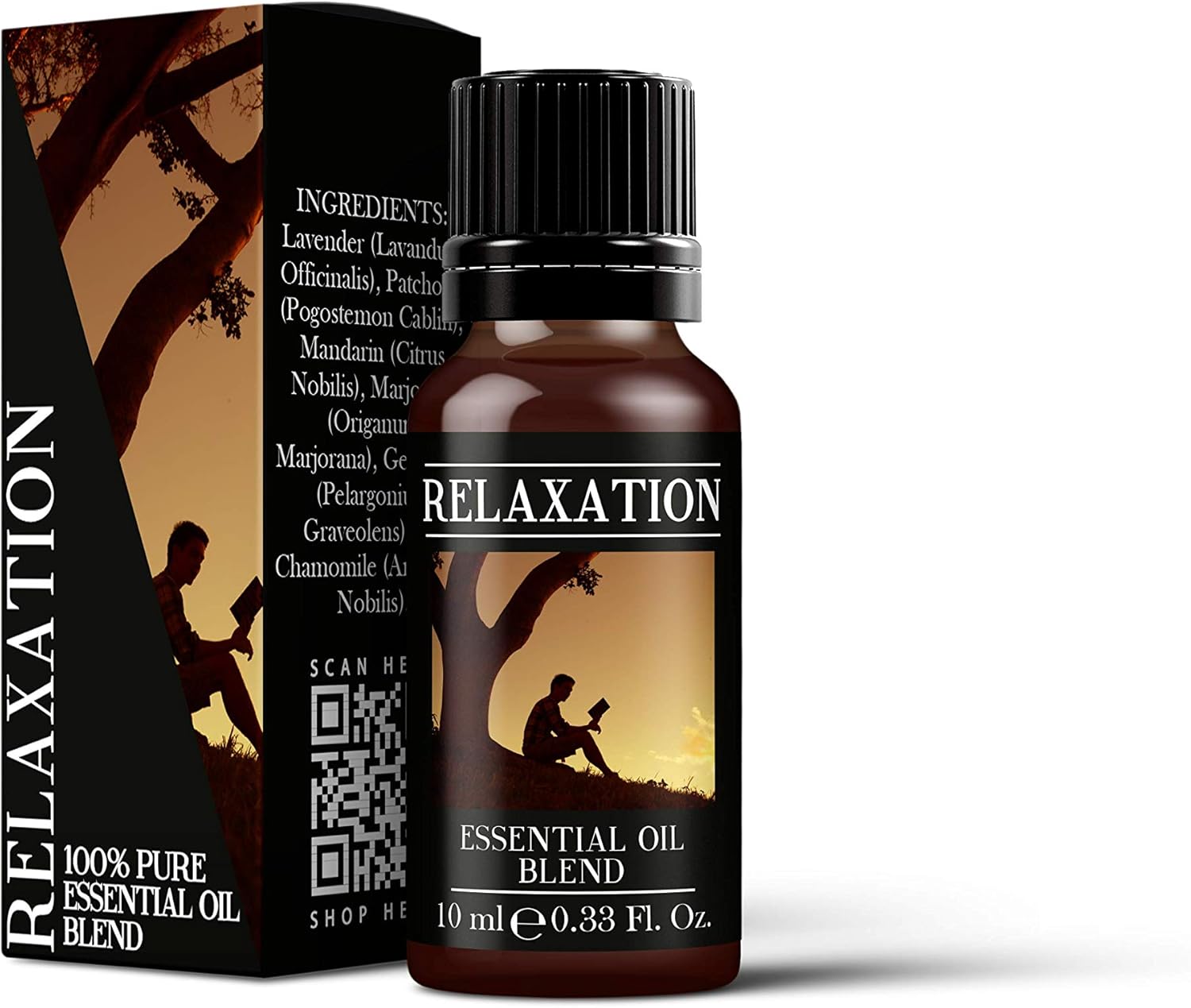 Mystix London | Relaxation Pure & Natural Essential Oil Blend 10Ml - For Diffusers, Aromatherapy & Massage Blends | Perfect As A Gift | Vegan, Gmo Free