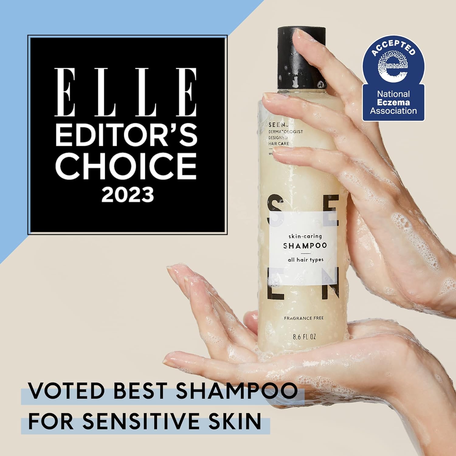 SEEN Shampoo Eco-Refill, Fragrance Free - Non-Comedogenic & Sulfate-Free Hair Shampoo- Dermatologist-Developed - Safe for Sensitive, Eczema & Acne Prone Skin : Beauty & Personal Care