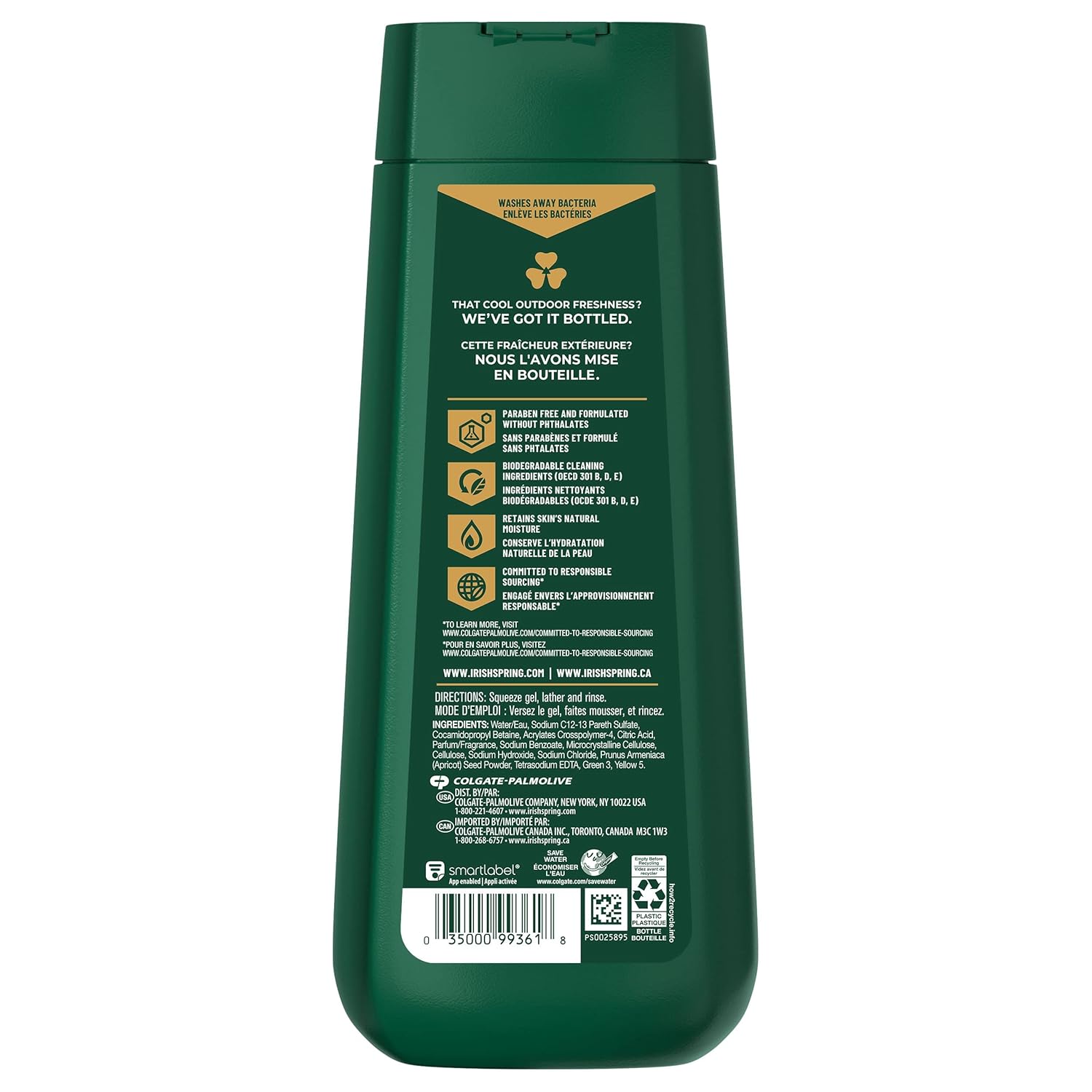 Irish Spring Active Scrub Body Wash For Men, 20 Oz : Beauty & Personal Care
