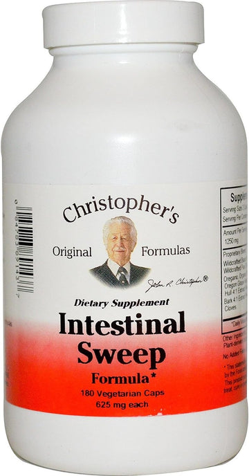 Christopher'S Original Formulas Intestinal Sweep -- 625 Mg - 180 Vegetarian C