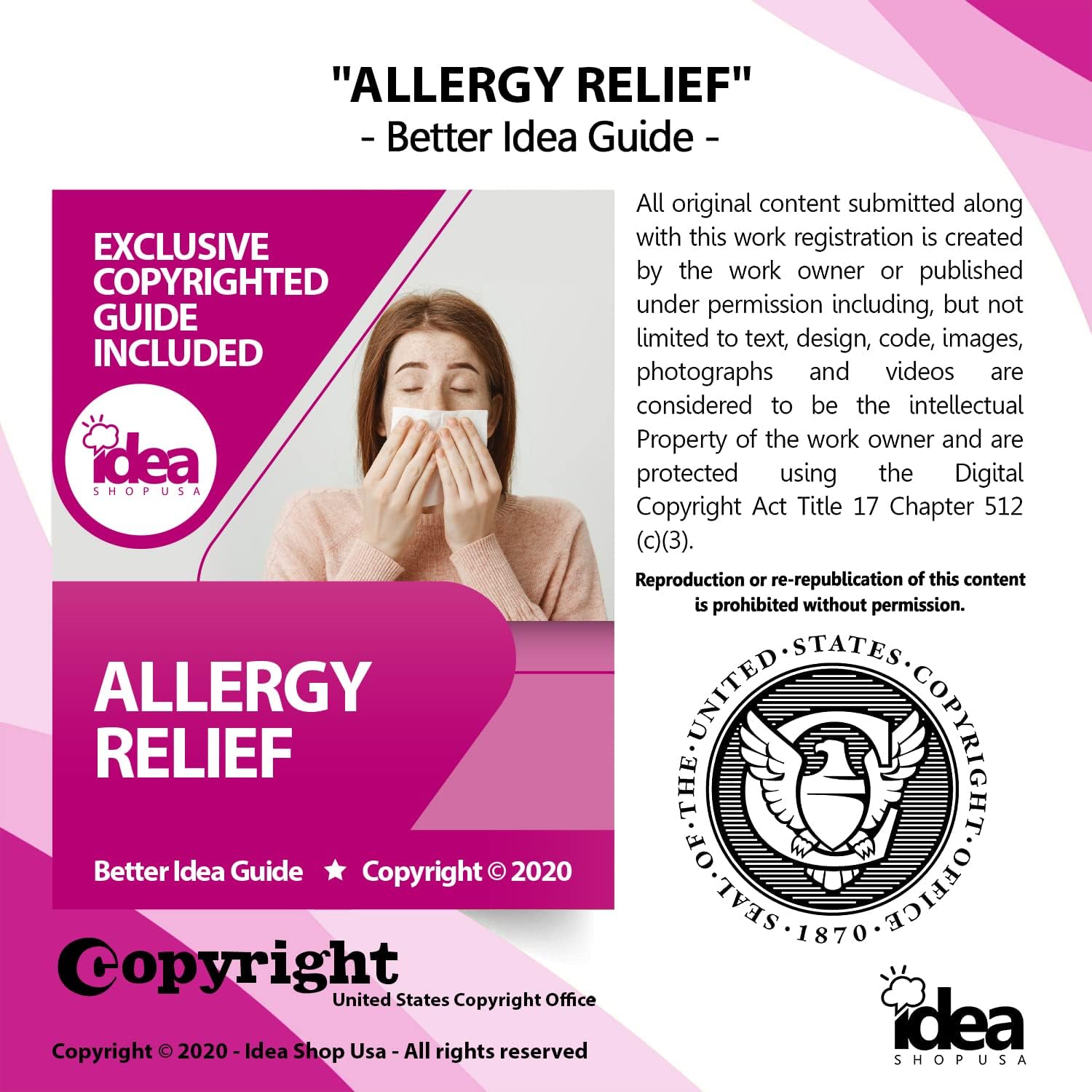 Kirkland Signature Allergy Medicine 25 mg, 600 Ct Bundle with Exclusive "Allergy Relief" - Better Idea Guide (2 Items) : Health & Household