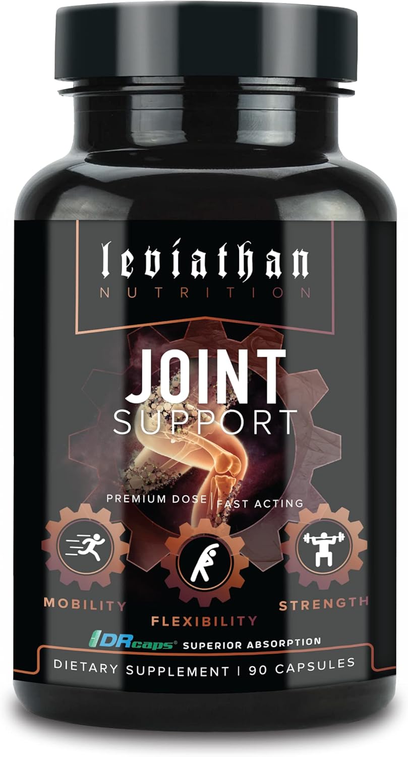 Leviathan Nutrition Joint Support | Helps Repair & Restore Joints For Comfort Mobility, Flexibility, Strength & Joint Health With Boswellia For Hands Back Knee And Joints For Men & Women - 90 Capsules : Health & Household