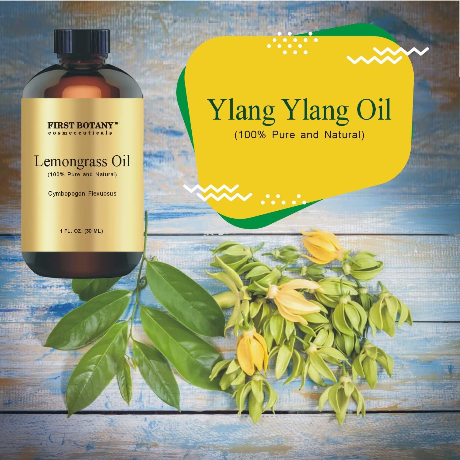 First Botany, 100% Pure Ylang Ylang Oil - Premium Ylang-Ylang Essential Oil for Aromatherapy, Massage, Topical & Household Uses - 1 fl oz (Ylang Ylang) : Health & Household