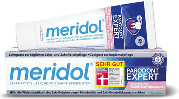 Meridol Toothpaste Periodont Expert 75 Ml - Toothpaste Has An Antibacterial Effect And Thus Supports The Natural Healing Process Of The Gums, Packaging May Vary