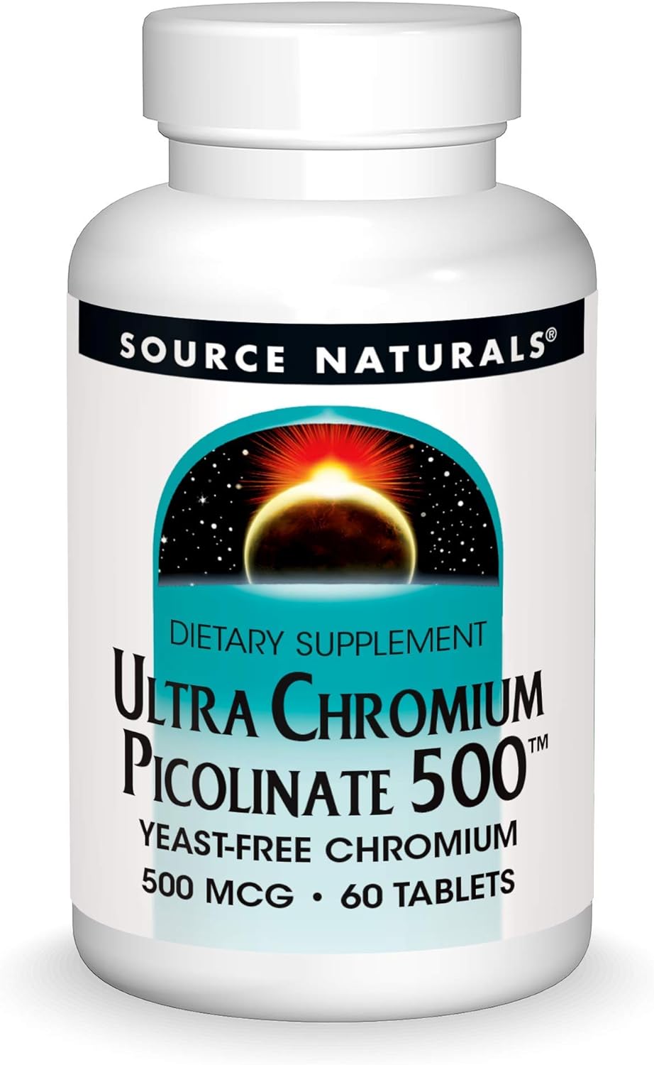 Source Naturals Ultra Chromium Picolinate 500 Mcg Yeast-Free Dietary Supplement - 60 Tablets