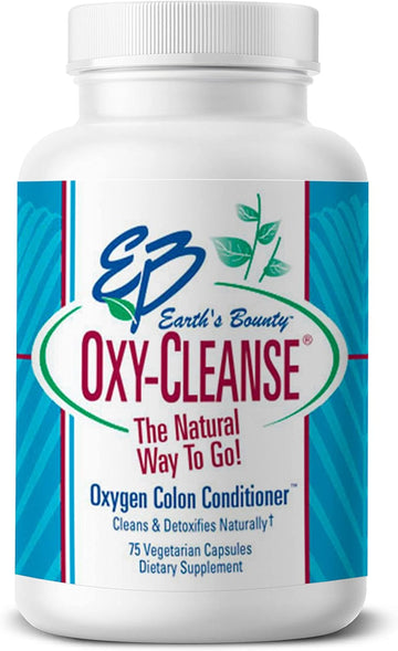 Earth's Bounty - Oxy-Cleanse - 75 Vegetarian Capsules - Oxygen Colon Conditioner - Naturally Cleans and Detoxifies - Herb Free