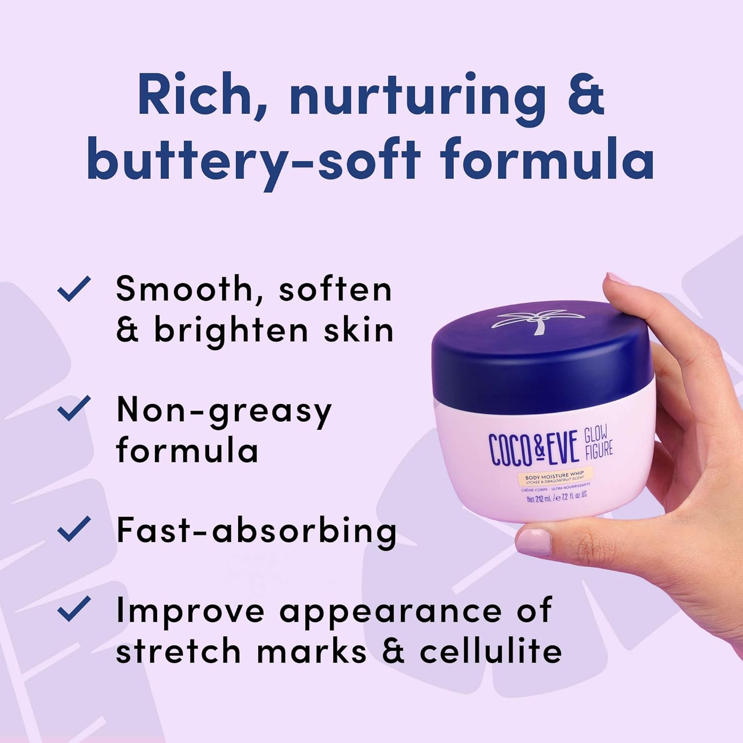 Coco & Eve Glow Figure Body Moisture Whip - Lotion and Moisturizer for Women | Hydrating Body Cream (212ml) (Lychee & Dragonfruit) : Amazon.co.uk: Beauty