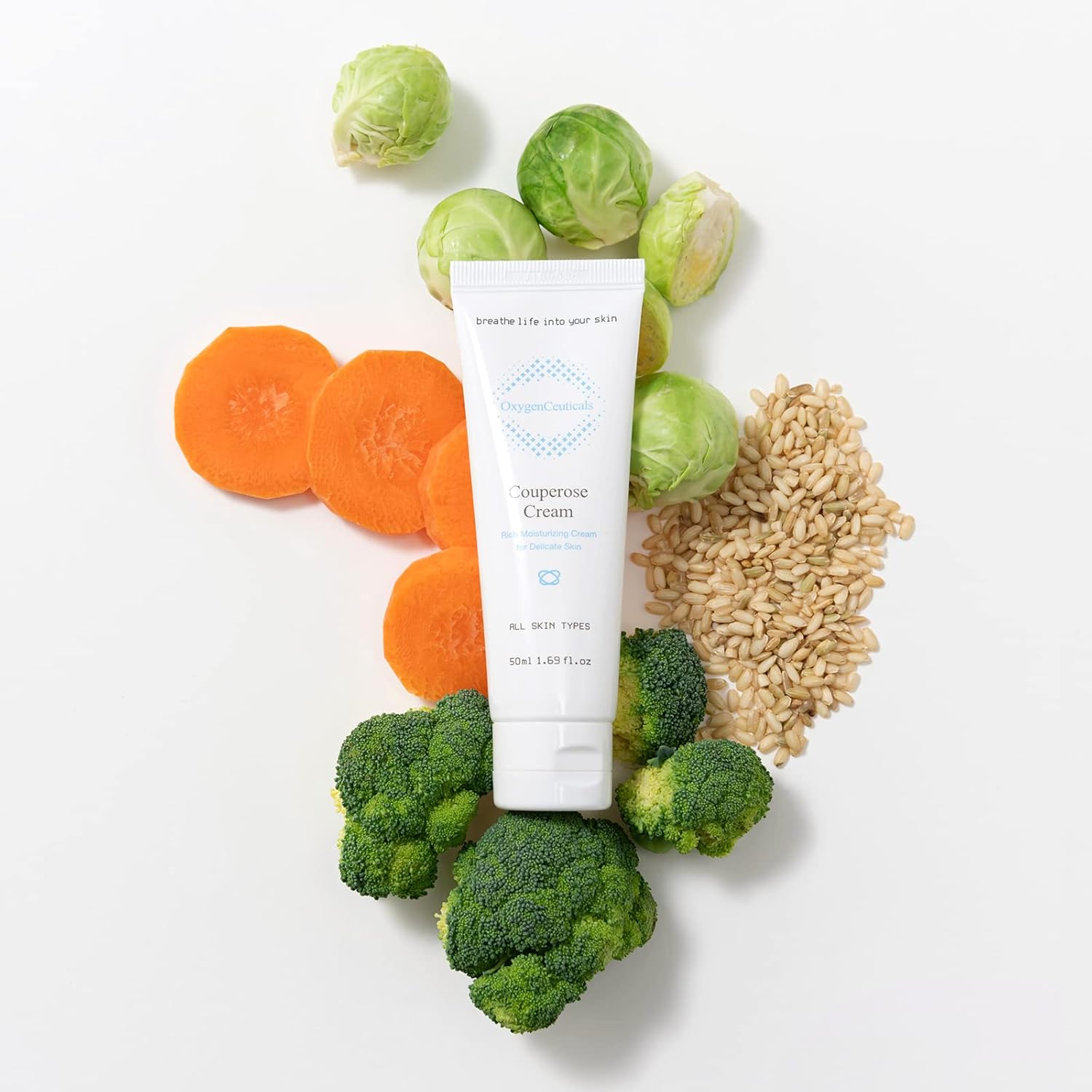 Oxygenceuticals Couperose Cream – Moisturizer For Sensitive, Itchy Skin, Post-Aesthetic Procedure Care With Niacinamide, And Hyaluronic Acid (50Ml /1.69 Oz) : Beauty & Personal Care