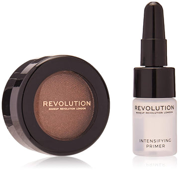 Makeup Revolution Flawless Foils Eyeshadow Palette, Overcome, Glitter & Metallic Shades, Longlasting Wear, Cruelty-Free, 0.06 Oz