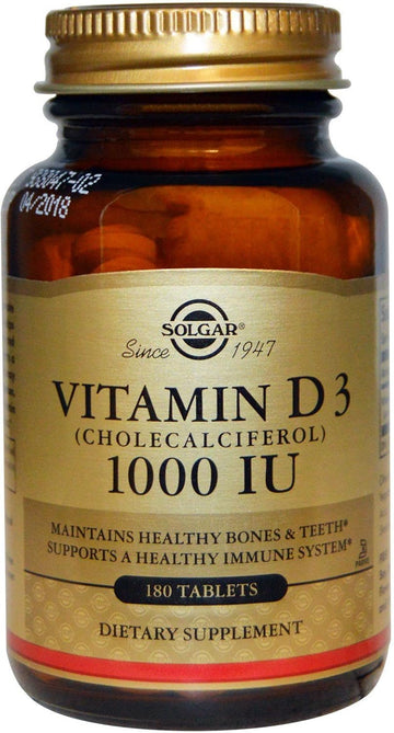 Solgar - Vitamin D3 Cholecalciferol 1000 IU - 180 Tablets