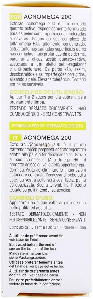 Noreva Exfoliac Acnoméga 200 30Ml