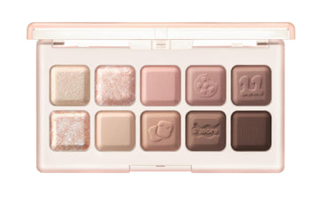 Lilybyred Mood Keyboard Mixtape Edition Eyeshadow Palette (11#Chocolate Chip S'More)| Long-Wearing, Glitter, Clear Watercolor | Palette With Easy Color Matching For All | K-Beauty