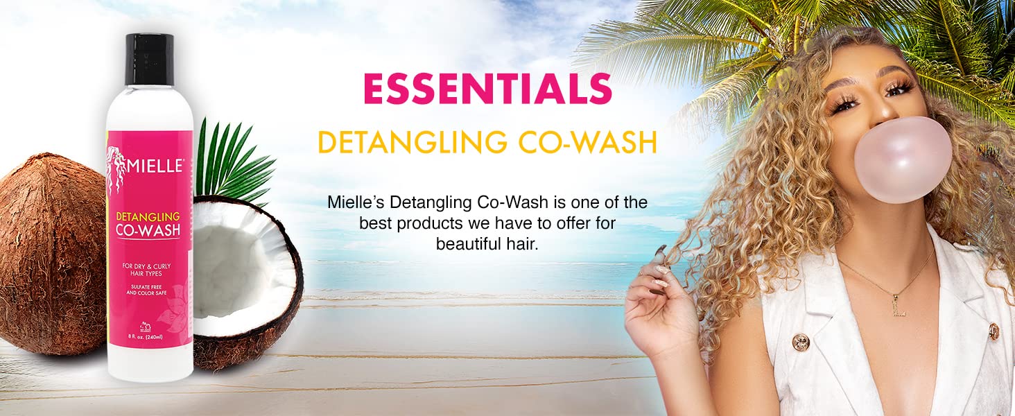 Mielle Organics Sulfate-Free Detangling Co-Wash, Color Safe, 8 Ounces : Beauty & Personal Care