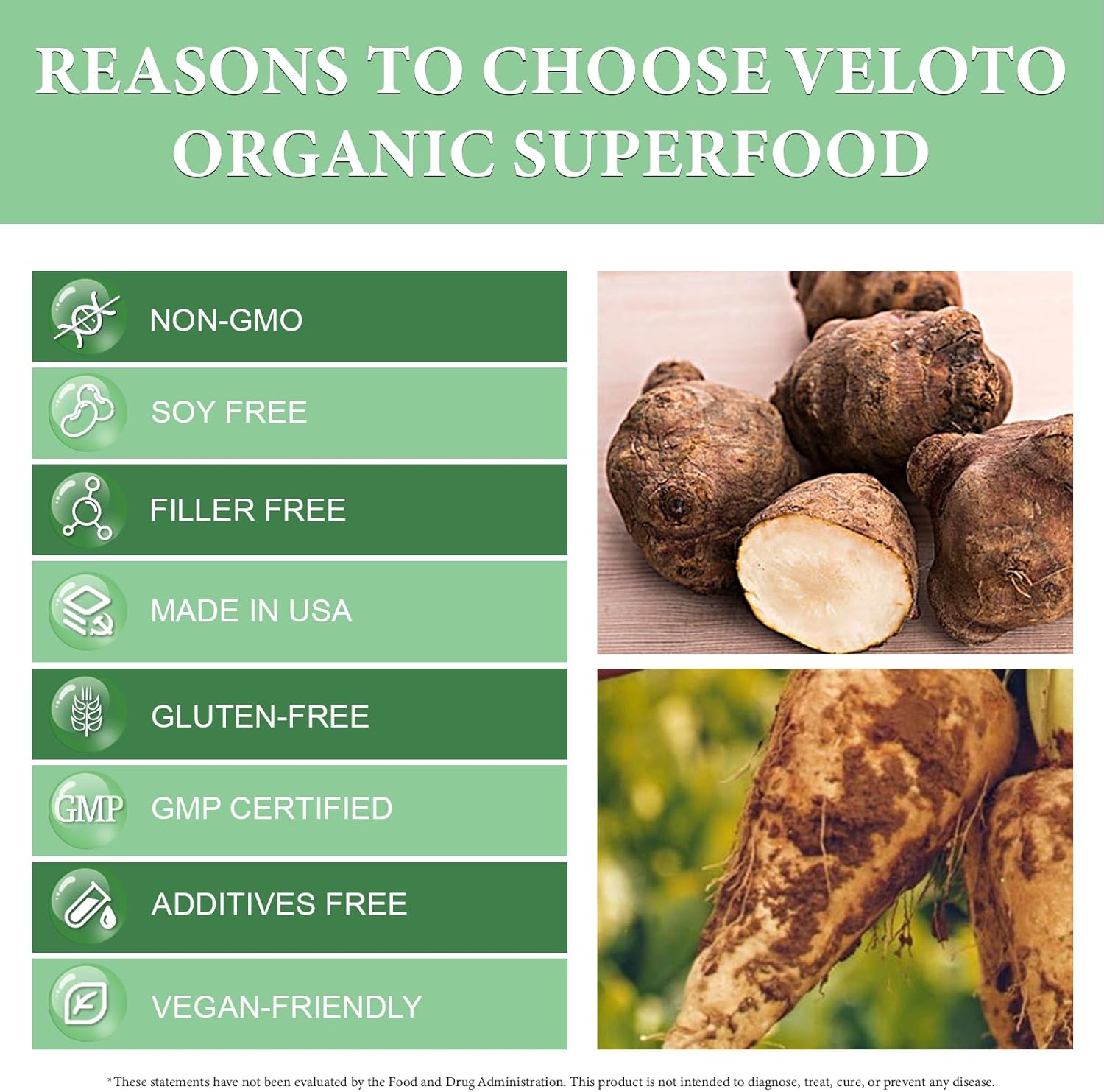 Buy Veloto Organic Inulin Powder, Pure Inulin Prebiotic Supplement Natural Soluble Fibers Sweetener For Digestive Function, Unflavored & Unsweetened Superfood For Smoothie, Gluten Free, Vegan, 2.2 Lb On  Free Shipping On Qualified Orders